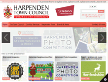 Tablet Screenshot of harpenden.gov.uk